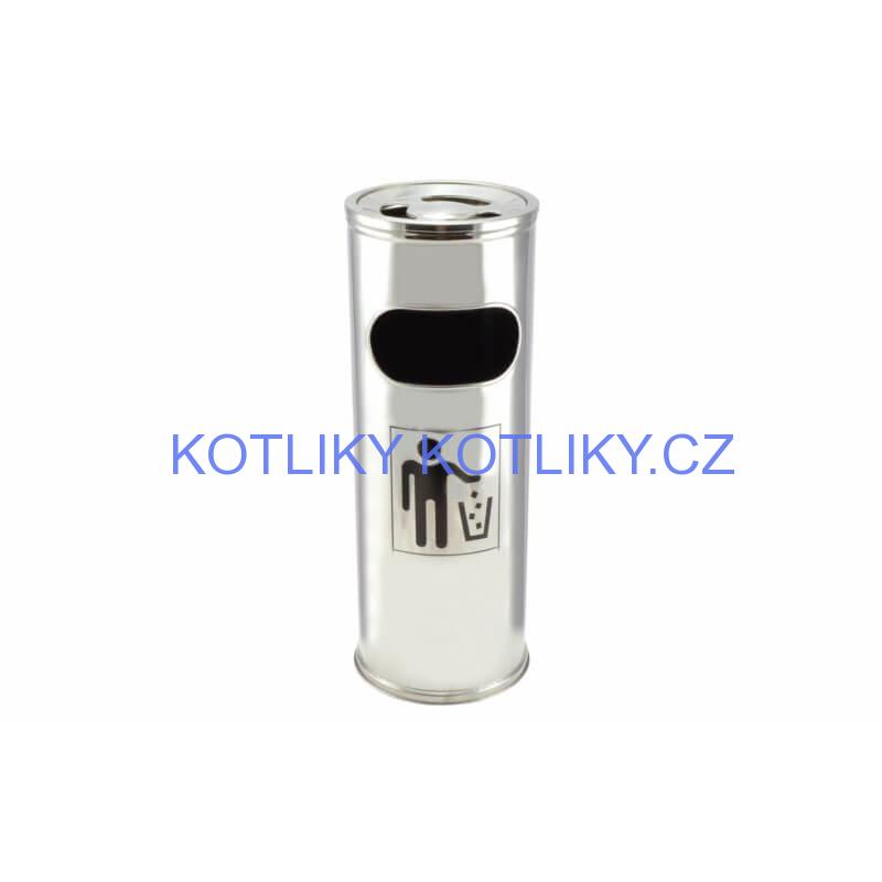 Odpadkový koš INOX 21 cm