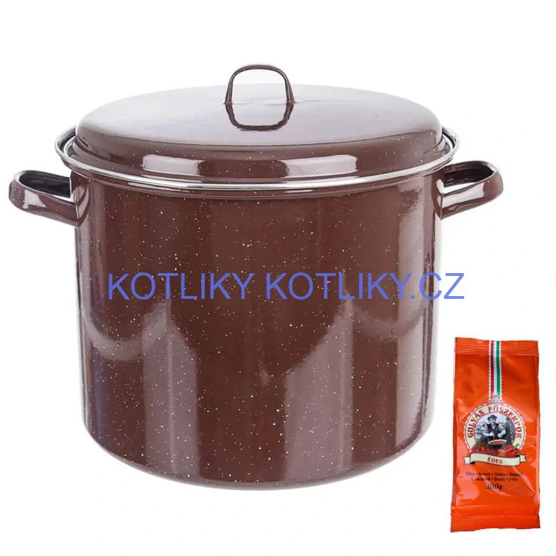 Hrnec hrubostenný smaltovaný + poklice 20 l FALCO + pepř na guláš - sladké 100 g