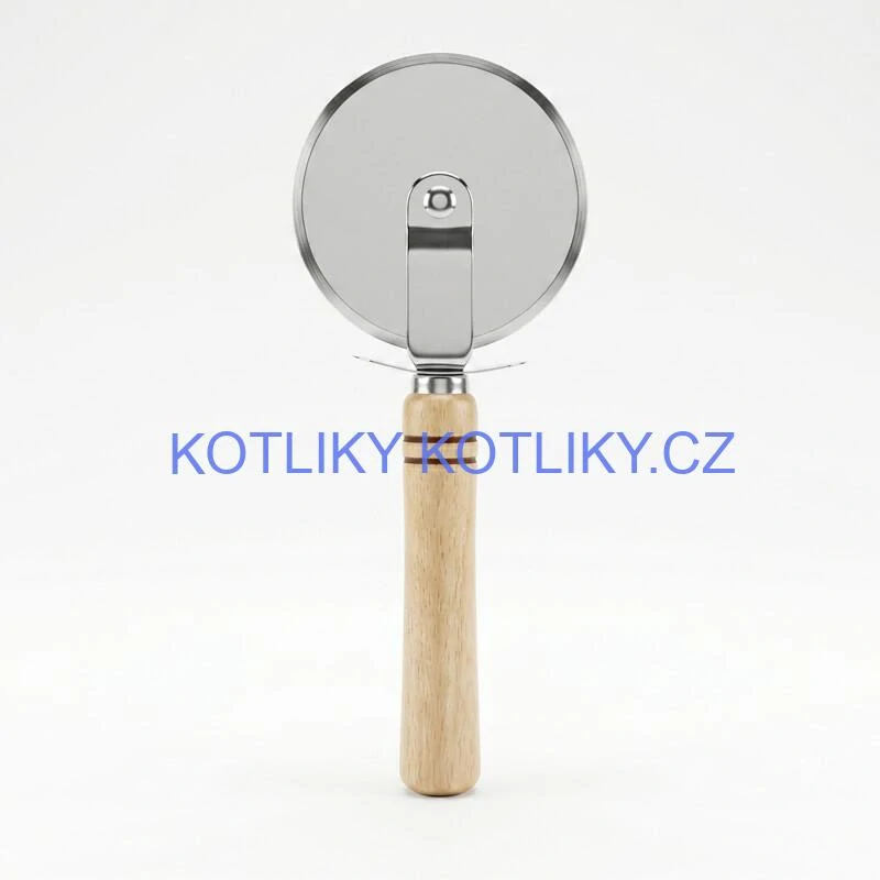 Kráječ na pizzu s dřevěnou rukojetí 22 cm