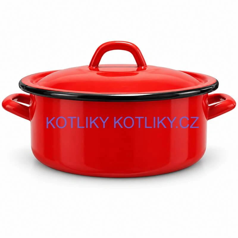 Smaltovaný kastrol FALCO 0,5 l s poklicí