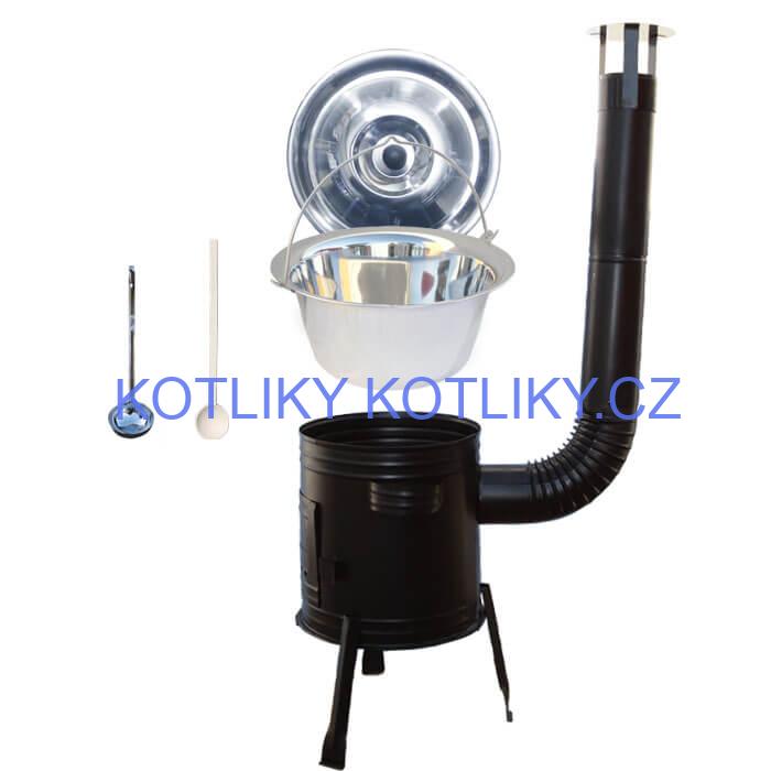 Nerezový kotlík 14 L (0,8 mm) + kovová kotlina 36 CLASSIC (KOV)