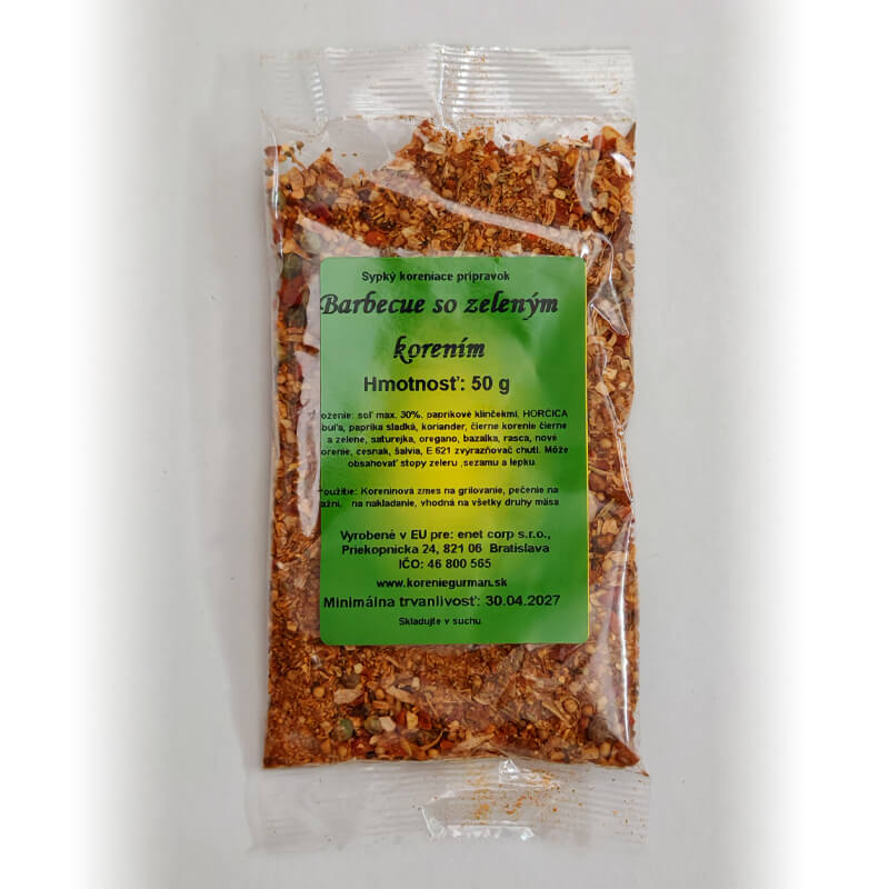 Barbecue se zeleným pepřem 50 g
