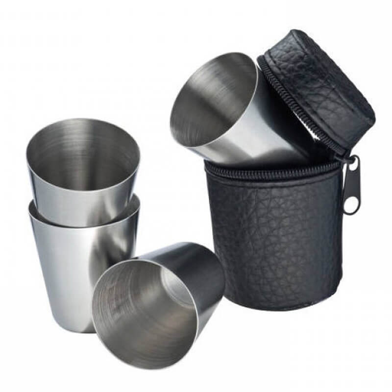 Turistické sklenice v pouzdru 4 ks 20 ml