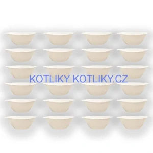 Sada 24 ks: Plastová miska na fajnový kotlíkový guláš a polévky – 750 ml