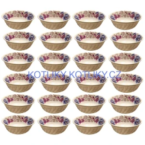 Plastová miska s květinovým vzorem (750 ml) – nyní v sadě 12 kusů!