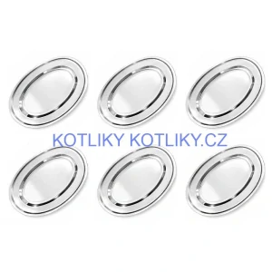 Nerezové podnosy pro catering - set 6 ks (30,5cm) - Servíruj s jistotou a stylem