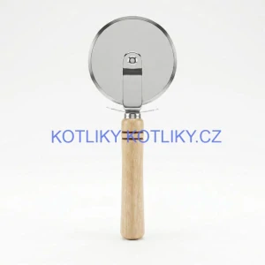Kráječ na pizzu s dřevěnou rukojetí 22 cm