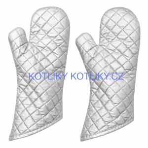 Chňapky stříbrné dlouhé 35 cm — sada 2 ks