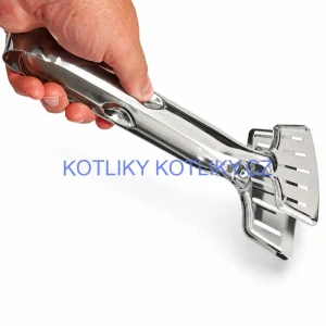 Nerezové kleště na rybu – kuchyňská obracečka 2 v 1, 28 cm
