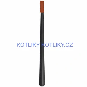 Kovová lžíce na boty 80 cm s rukojetí ze syntetické kůže
