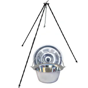 Nerezový kotlík 8 L INOX + poklice + stojan CLASSIC
