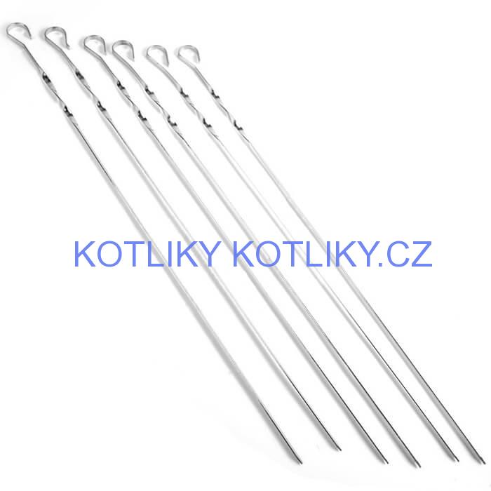 Jehly na špízy 6 ks, 60 cm