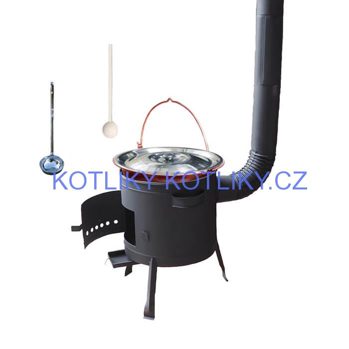 Kotlíkový gulášový set 36 PLUS 600 + měděný kotlík 14 L (1,2 mm)
