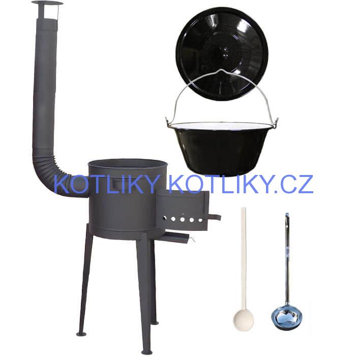Kotlíkový gulášový set 42 PLUS 600 + smaltovaný kotlík 25 L
