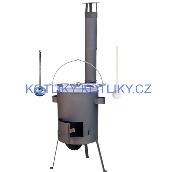 Nerezový kotlík 22 L (0,8 mm) + žáruvzdorná kotlina 42 PLUS 600 4 MM