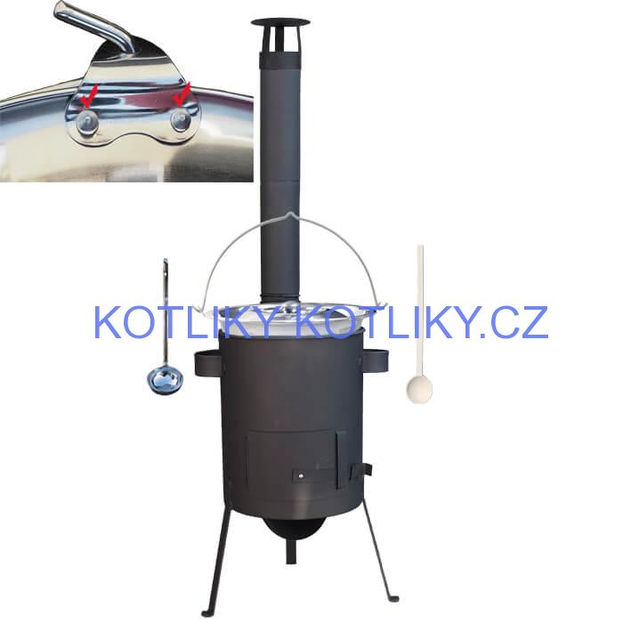 Nerezový kotlík 30 L (0,8 mm) + žáruvzdorná kotlina 45 PLUS 600 4 MM