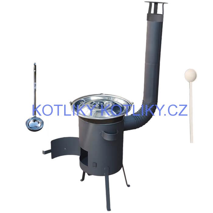 Nerezový kotlík 30 L (1,5 mm) + žáruvzdorná kotlina 45 PLUS 600 4 MM