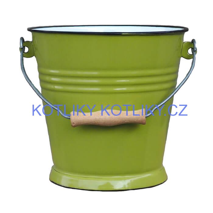 Smaltované vědro 5 L GREEN