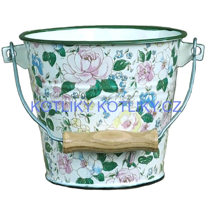 Smaltované vědro 1 L DECOR