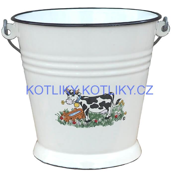 Smaltované vědro 5 L DECOR