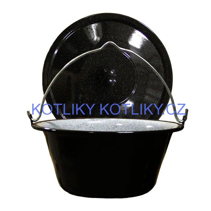 Smaltovaný kotlík 16 L + poklice
