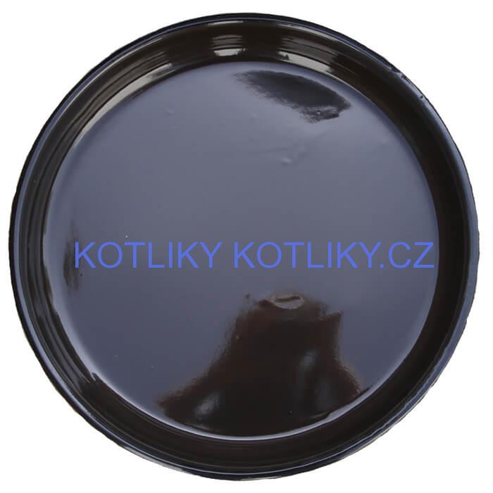 Smaltovaný kulatý pekáč 34 cm, výška 8 cm