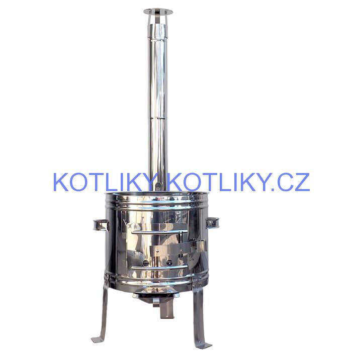 Nerezová kotlina s povrchovou antikorovou úpravou 36 cm INOX
