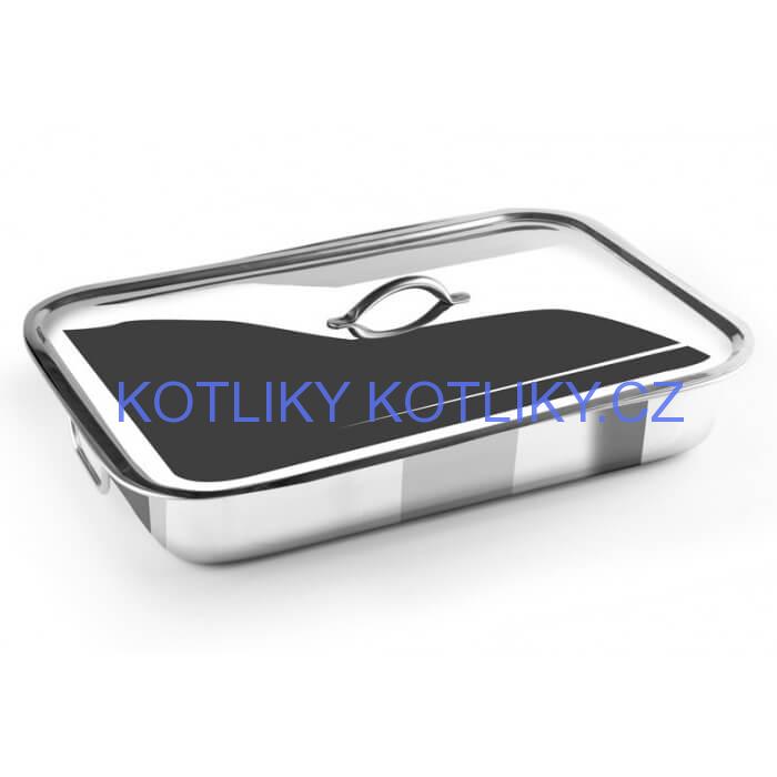 Nerezový pekáč s poklicí 42 x 31 cm INOX
