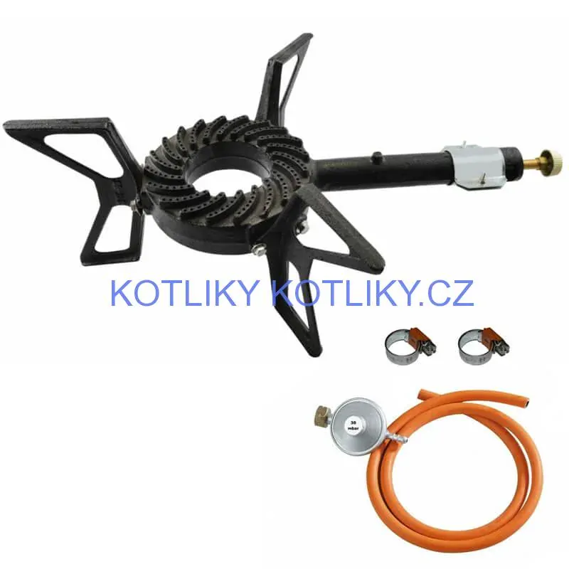 Hořák - plynový vařič 7,5 kW HU + připojovací příslušenství