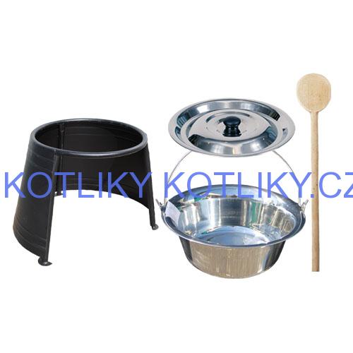 Antikorový kotlík 22 L + chránič plamene