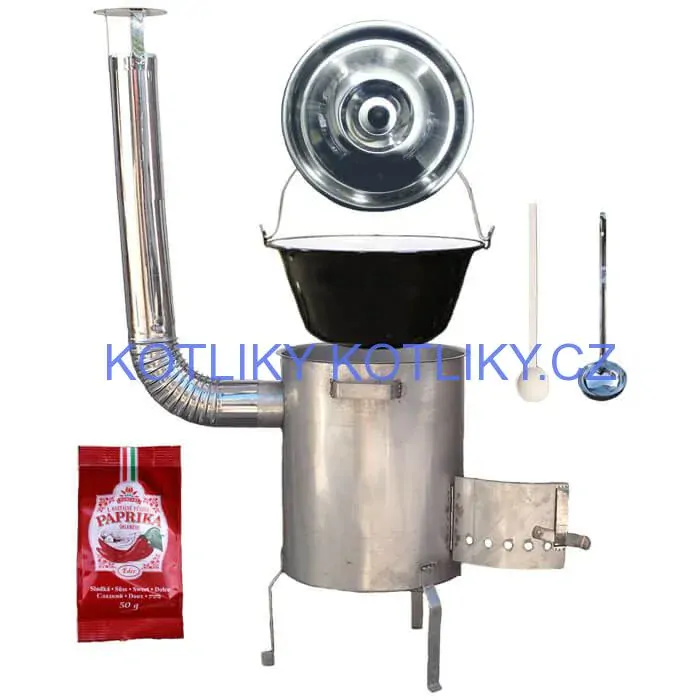 Smaltovaný kotlík 20 L (1,2 mm) + nerezová kotlina (1,5 mm) 42 cm STRONG EXCLUSIVE