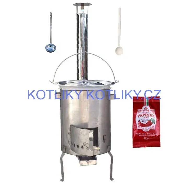 Nerezový kotlík 30 L (1,2 mm) INOX + nerezová kotlina (1,5 mm) 45 cm STRONG EXCLUSIVE