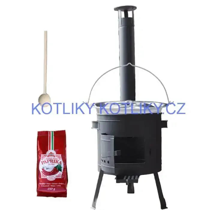 Nerezový kotlík 22 L (0,8 mm) INOX + silnostěnná (1,5 mm) žáruvzdorná kotlina BALKY STRONG 42 PLUS 600