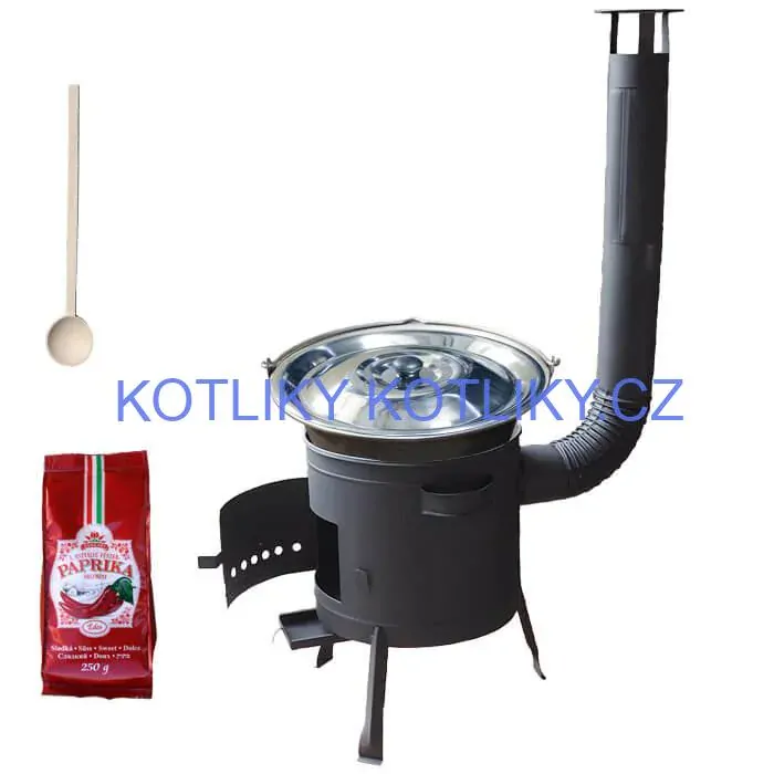 Nerezový kotlík 20 L (1,5 mm) + silnostěnná (1,5 mm) žáruvzdorná kotlina BALKY STRONG 42 PLUS 600