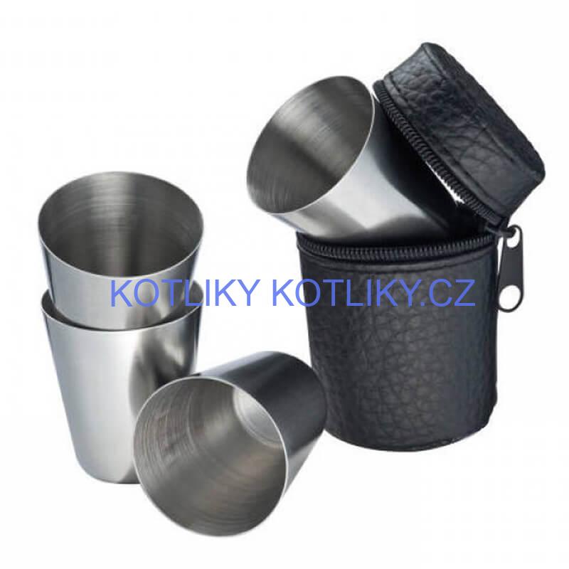 Turistické sklenice v pouzdru 4 ks 20 ml