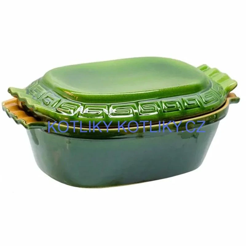 Římská mísa / pekáč z glazované terakotové hlíny 6 l