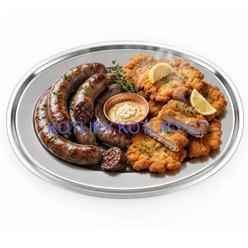 Nerezový oválný podnos (45,5cm) – Odolný servírovací tác na maso i koláče