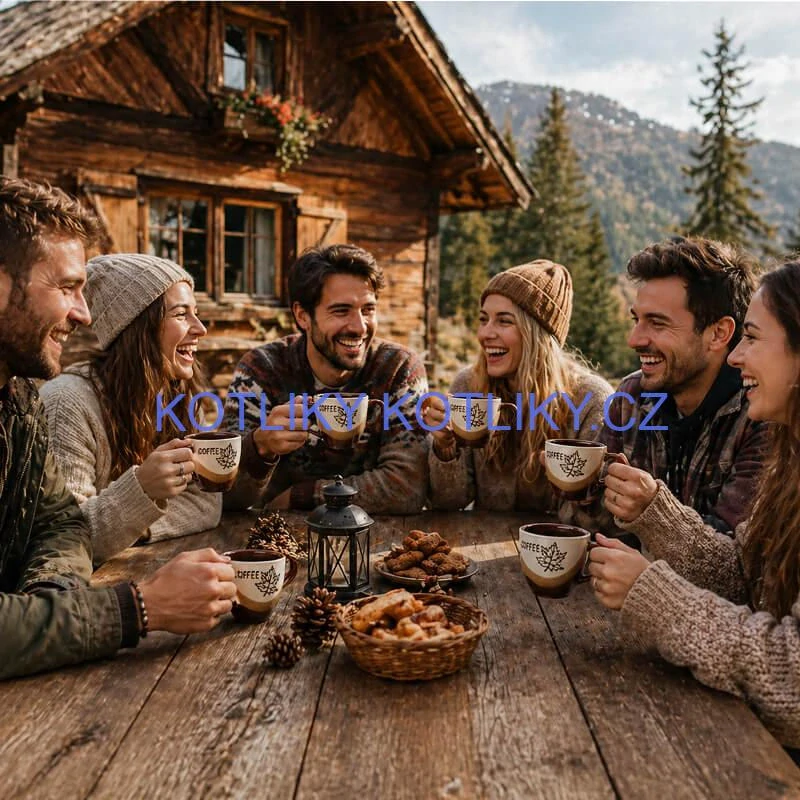 Sada keramických hrnků na kávu 100 ml 6 ks