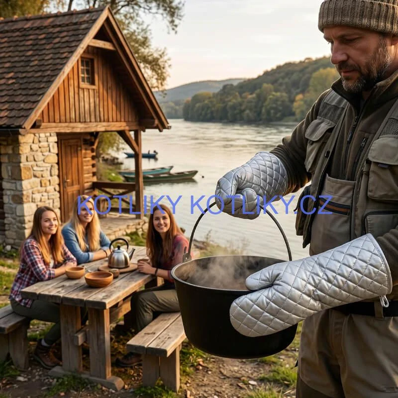 Chňapky stříbrné dlouhé 35 cm — sada 2 ks