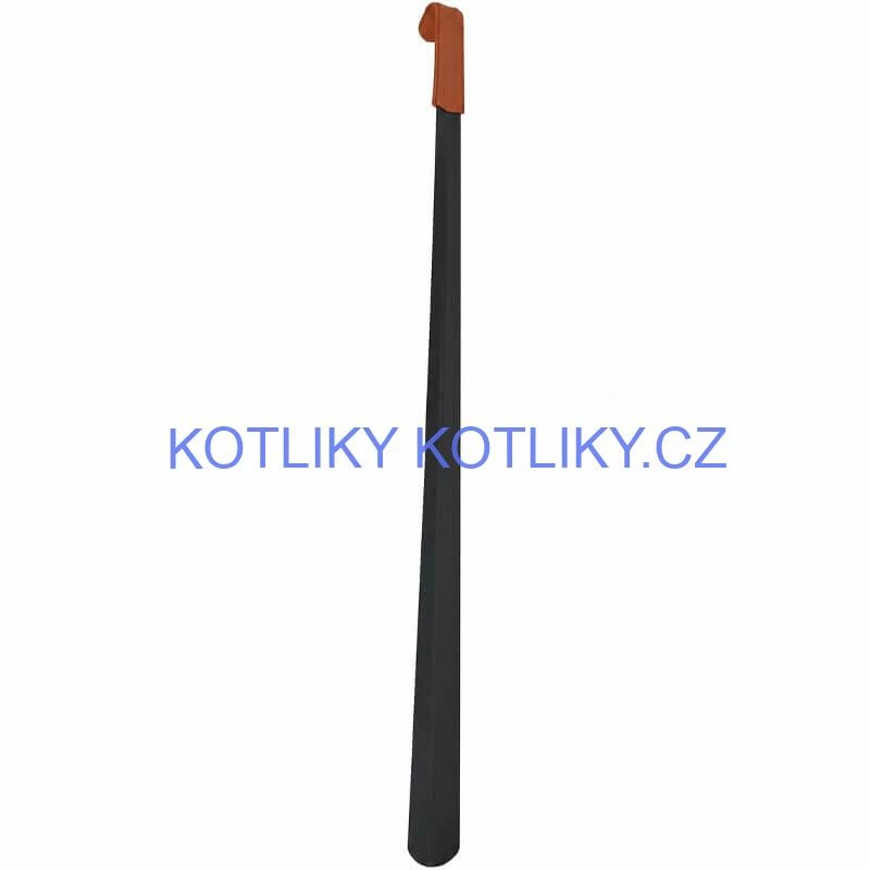 Kovová lžíce na boty 80 cm s rukojetí ze syntetické kůže