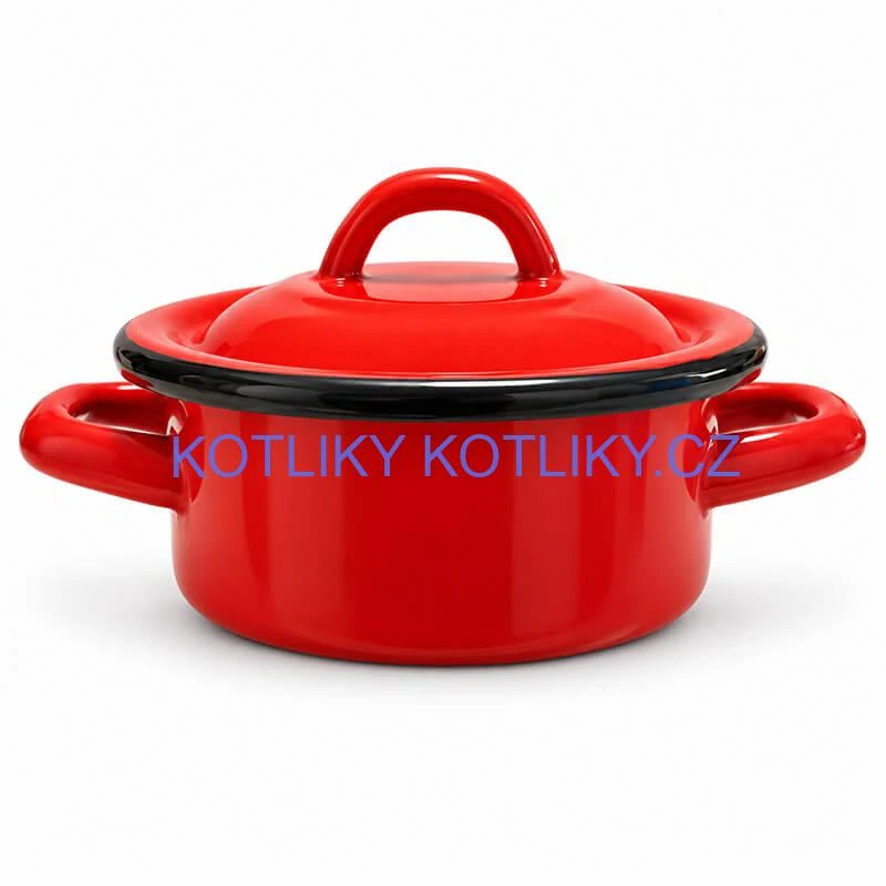 Smaltovaný kastrol FALCO 0,5 l s poklicí