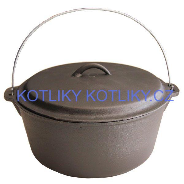 Litinový kotlík 7,2 L + poklice