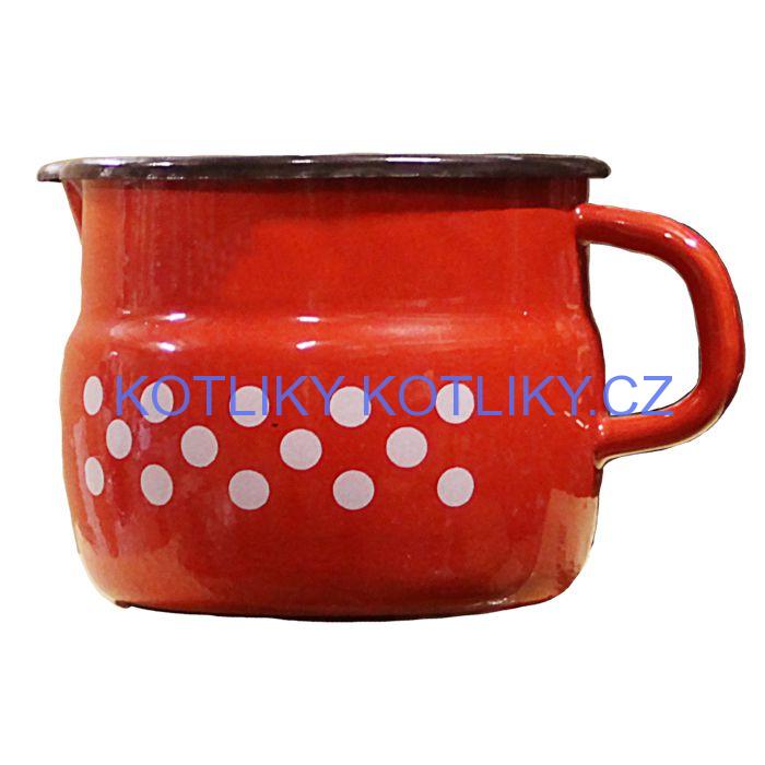 Smaltovaný hrnek s výlevkou 1,5 L