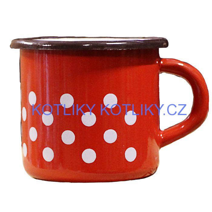 Smaltovaný hrnek 0,4 L (tečky)