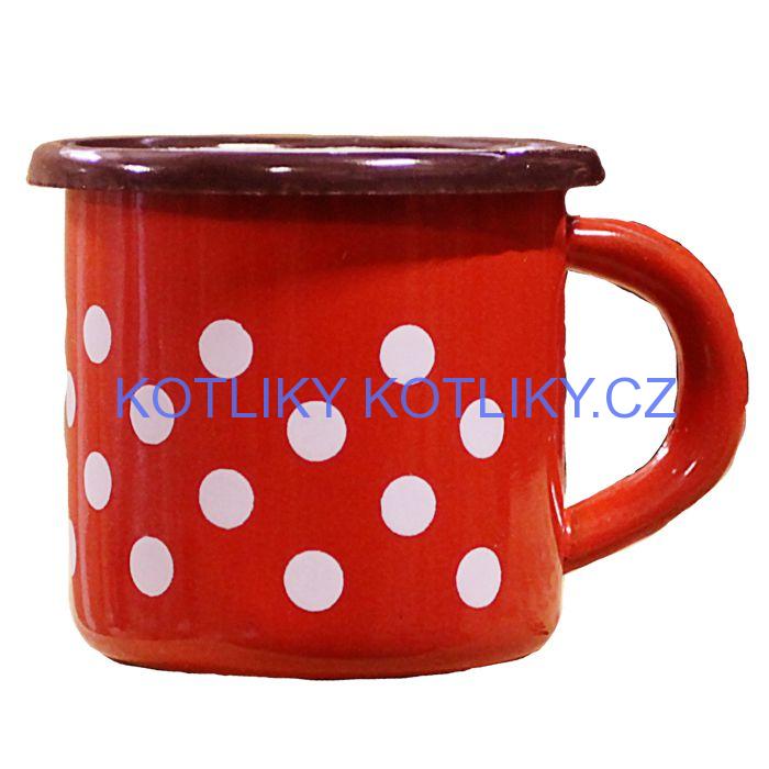 Smaltovaný hrnek 0,25 L (tečky)