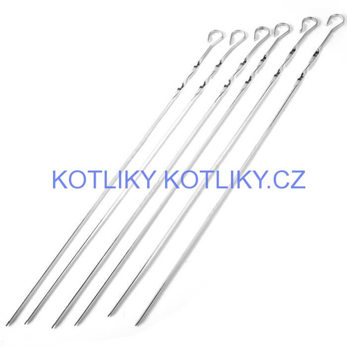 Jehly na špízy 6 ks, 60 cm