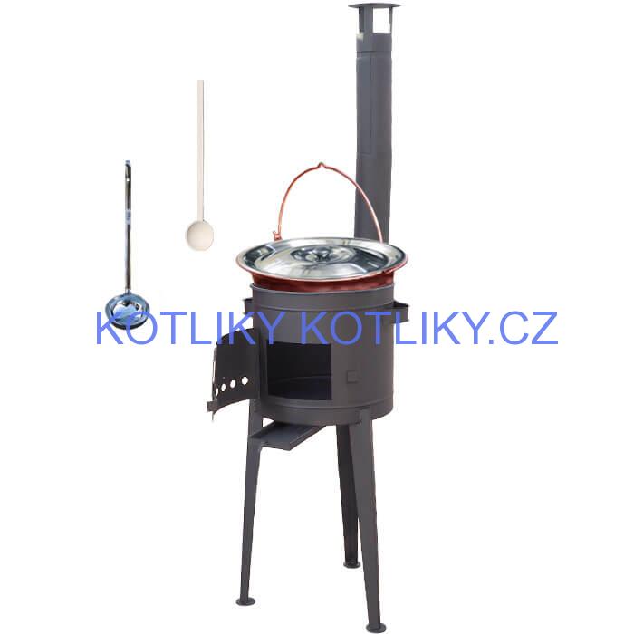 Kotlíkový gulášový set 42 PLUS 600 + měděný kotlík 20 L (1,2 mm)