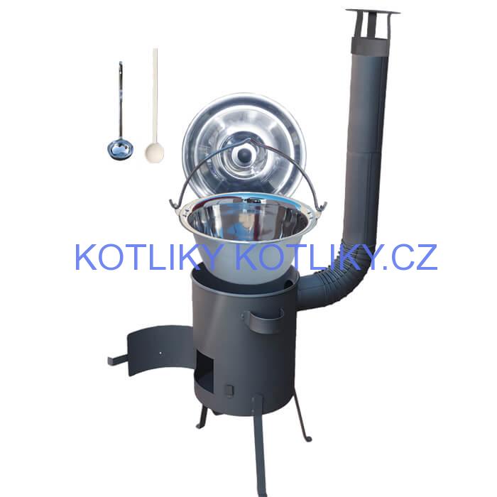 Nerezový kotlík 30 L (1,2 mm) + žáruvzdorná kotlina 45 PLUS 600 4 MM