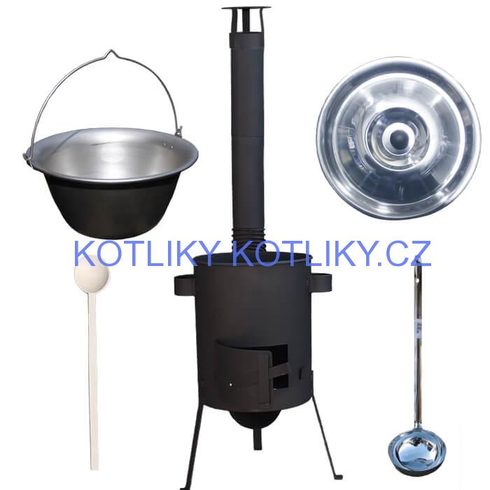 Nerezový kotlík 20 L (1,5 mm) + žáruvzdorná kotlina 42 PLUS 600 4 MM