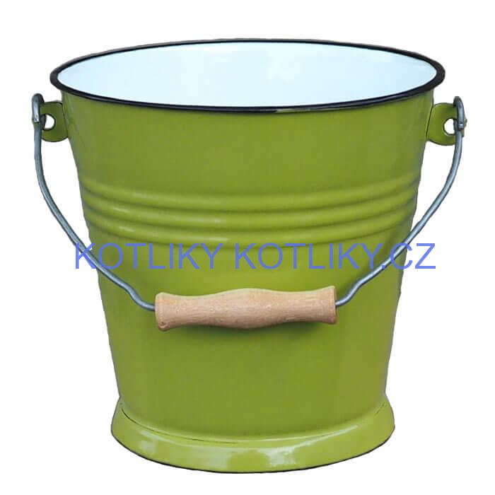 Smaltované vědro 5 L GREEN